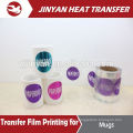 colorful film heat transfer printing on mugs